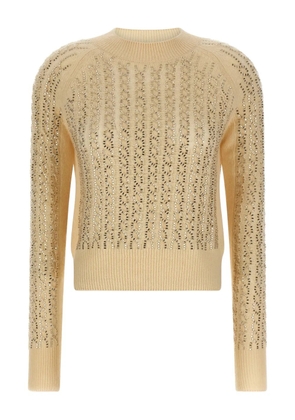 Ermanno Scervino braided studded sweater - Neutrals