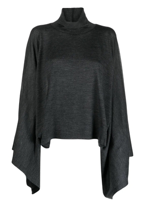 GIA STUDIOS mock-neck wool jumper - Grey