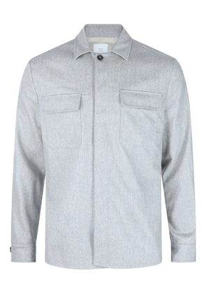 Eleventy patch-pocket shirt jacket - Grey