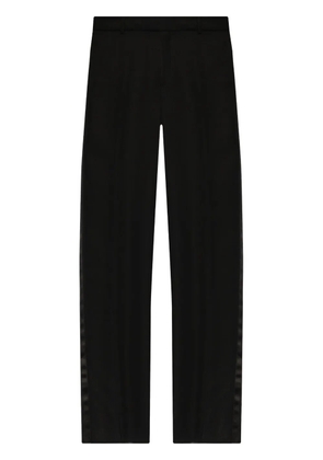 Alexander McQueen wide-leg tuxedo trousers - Black