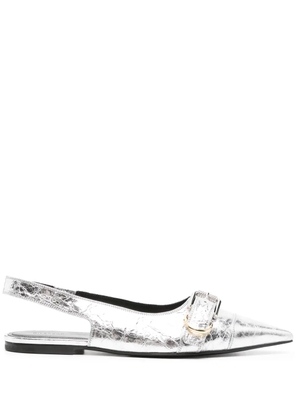 Givenchy Voyou slingback ballerina shoes - Silver