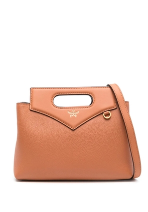 MCM mini Soft Diamond tote bag - Brown