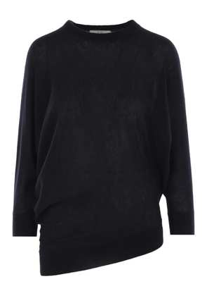 Co asymmetrical-hem sweater - Black