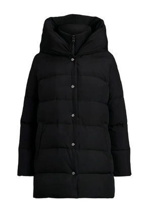 Lauren Ralph Lauren hooded press-stud fastening coat - Black