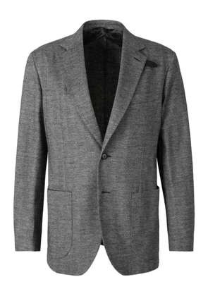 Brioni herringbone single-breasted blazer - Grey