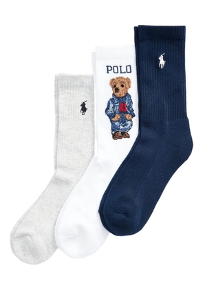 Polo Ralph Lauren Polo Bear-motif socks (pack of three) - Blue