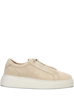 BOSS Gary suede platform sneakers - Neutrals