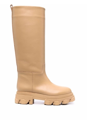 GIABORGHINI Perni 07 leather boots - Neutrals
