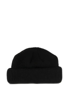 Kijima Takayuki ribbed beanie - Black