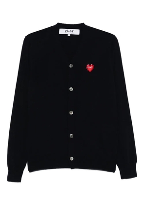 Comme Des Garçons Play logo-patch cardigan - Blue