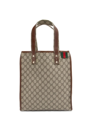 Gucci Pre-Owned GG Supreme web loop tote bag - Neutrals