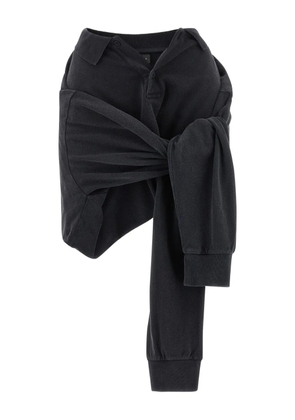 Balenciaga knotted mini polo skirt - Black