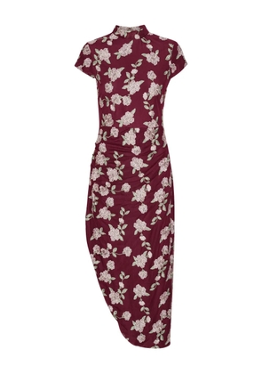 ROTATE BIRGER CHRISTENSEN floral-embroidered asymmetric dress