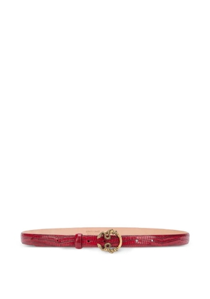 Roberto Cavalli Serpentine leather belt - Red