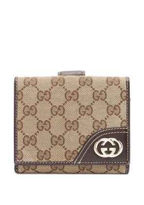 Gucci Pre-Owned Monogram New Britt French wallet - Neutrals