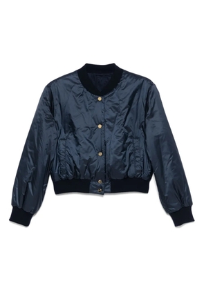 Max Mara cropped bomber jacket - Blue