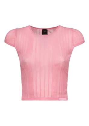 PINKO ribbed crew-neck top