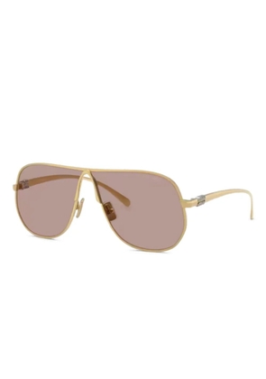 Miu Miu Eyewear geometric-frame sunglasses - Gold