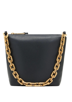 Emporio Armani chain-link leather shoulder bag - Black