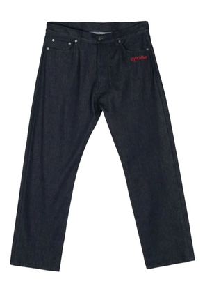 Off-White embroidered-logo jeans - Blue