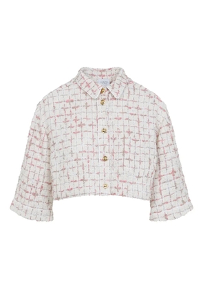 Giambattista Valli silk cropped shirt - Neutrals