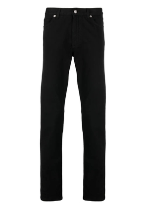 Zegna slim-cut gabardine trousers - Black