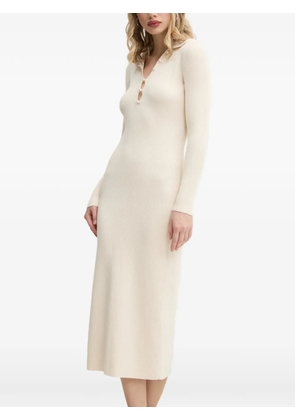 Abercrombie & Fitch polo-collar midi dress - Neutrals
