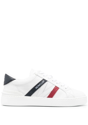 Moncler Monaco M faux-leather sneakers - White