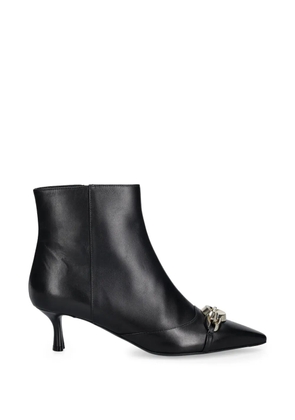 Baldinini chain-detail pointed ankle boots - Black
