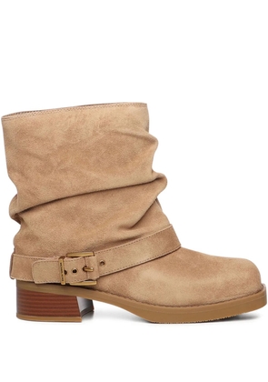 Michael Michael Kors buckled biker boots - Neutrals