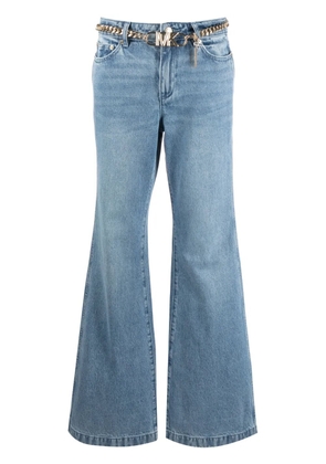 Michael Michael Kors belted bootcut jeans - Blue