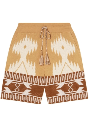 Alanui Icon Piquet Bermuda shorts - Neutrals