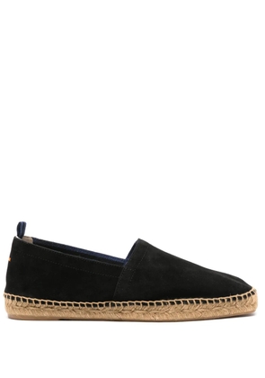 Castañer braided-raffia suede espadrilles - Black