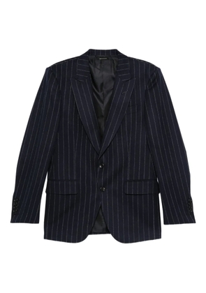 TOM FORD pinstripe wool jacket - Blue