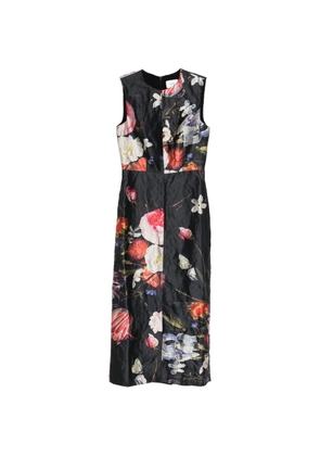 ERDEM sleeveless floral midi dress - Black