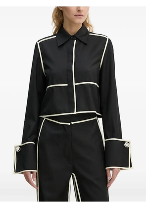 Day Birger Et Mikkelsen piped buttoned shirt - Black