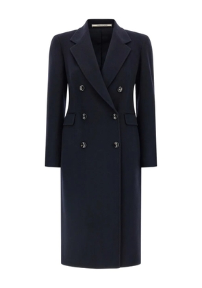 Tagliatore double-breasted cashmere coat - Blue