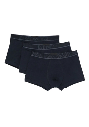 Emporio Armani logo-detail boxers (pack of three) - Blue