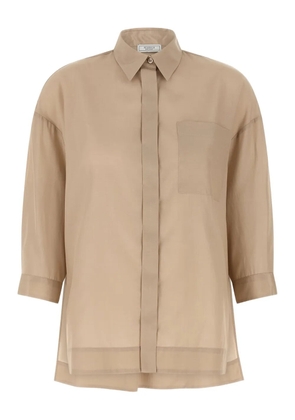 Peserico dropped-shoulder pocket shirt - Neutrals