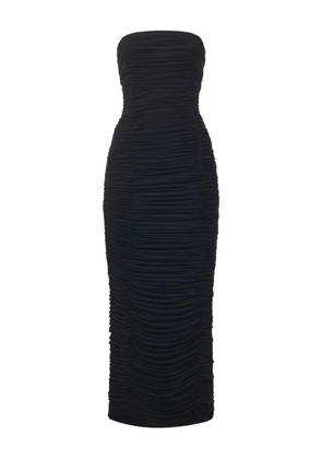 Magda Butrym ruffled strapless dress - Black
