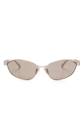 Balenciaga Eyewear oval-frame sunglasses - Gold