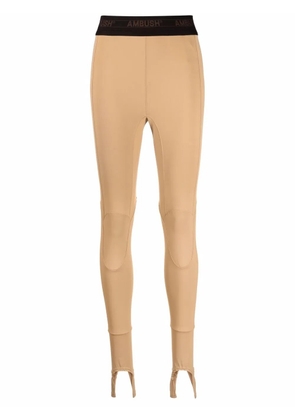 AMBUSH stirrup high-waist leggings - Neutrals
