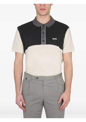 BOSS colour-block polo shirt - Neutrals