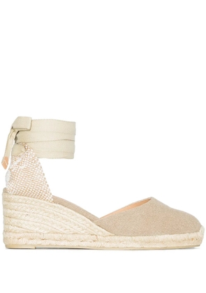 Castañer Carina 60mm wedge espadrilles - Neutrals