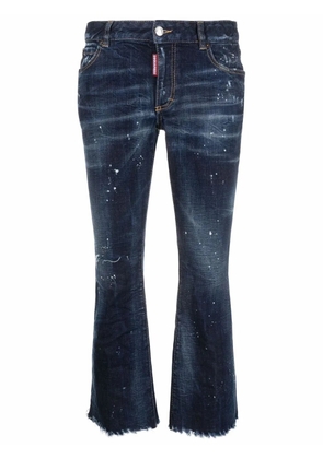 DSQUARED2 cropped flared jeans - Blue