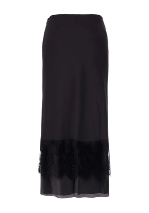 We11done lace-trimmed maxi skirt - Black