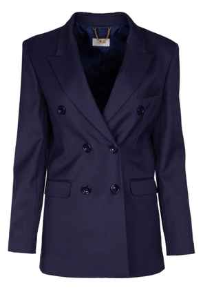 Elisabetta Franchi peak-lapels double-breasted blazer - Blue