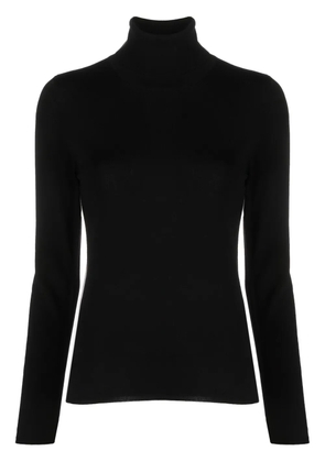 Zanone fine-knit high-neck jumper - Black