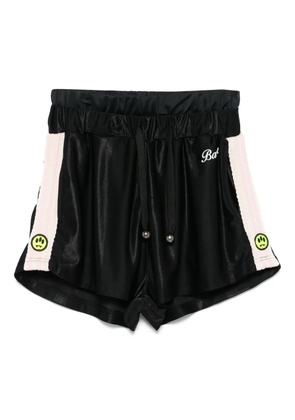 BARROW stripe-detail shorts - Black