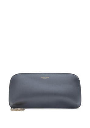 Giorgio Armani chain-embellished clutch - U8070 GREY